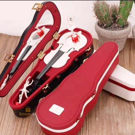 Музыкальная шкатулка с балериной "Скрипка"  Violin music box 35 см